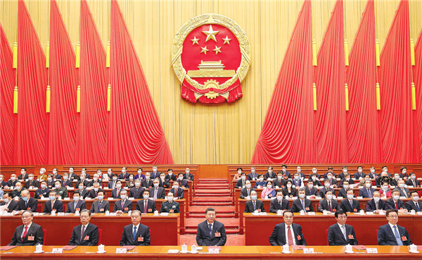 十三届全国人大五次会议在京闭幕批准政府工作报告、全国人大常委会工作报告等通过关于修改地方组织法的决定 习近平签署主席令予以公布通过关于十四届全国人大代表名额和选举问题的决定等习近平李克强汪洋王沪宁赵乐