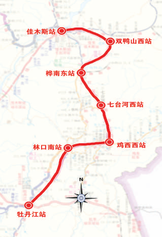 黑龙江省东部高铁环线形成